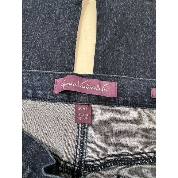 Gloria Vanderbilt Sz 20W Tall Amanda Classic High Rise Tapered Jeans - Picture 8 of 14